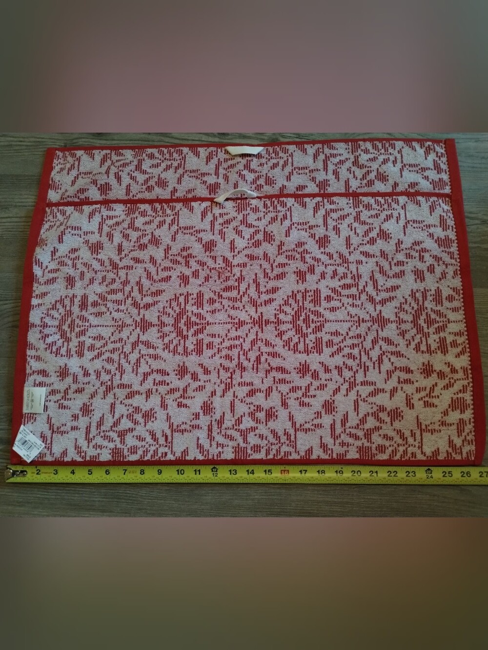 Threshold Red and White Floral Hand Towels